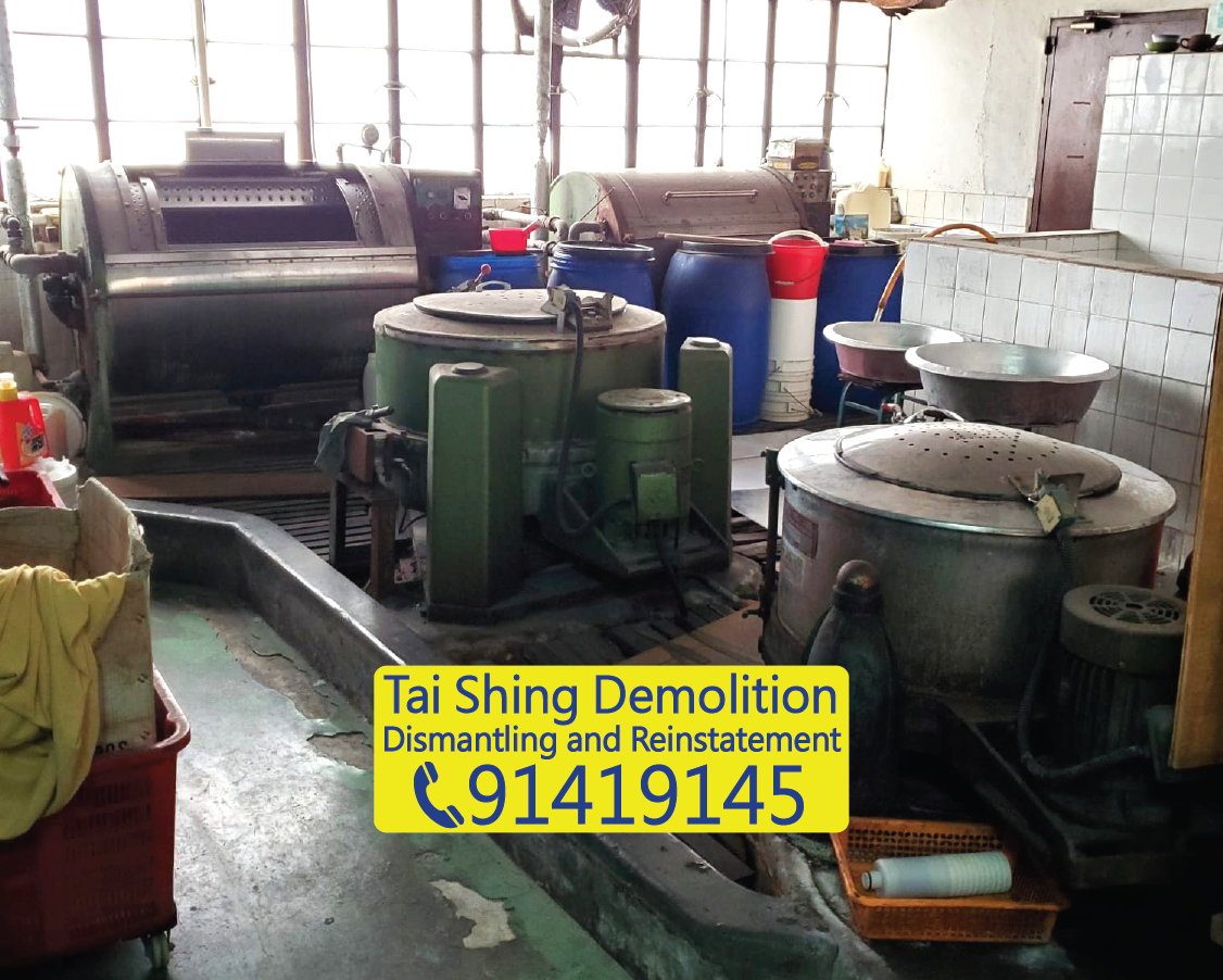 Factory machinery and equipment dismantling, industrial waste clearance and site handover preparation